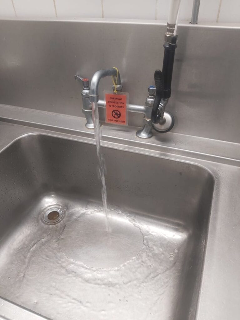 New installation chlorination